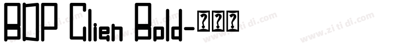 BDP Clien Bold字体转换
